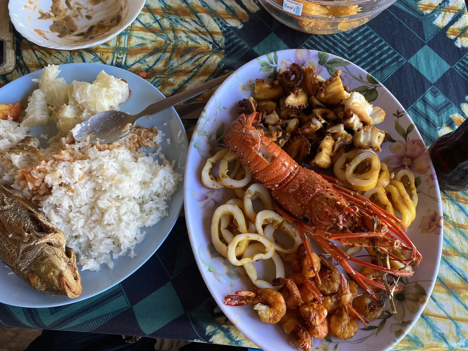 Platter of sea food