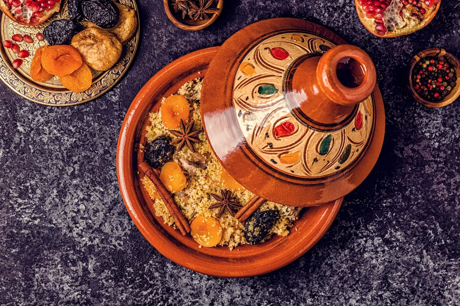 Traditional moroccan tajine of chicken with dried fruits and spices - Africa’s Cultural Foods